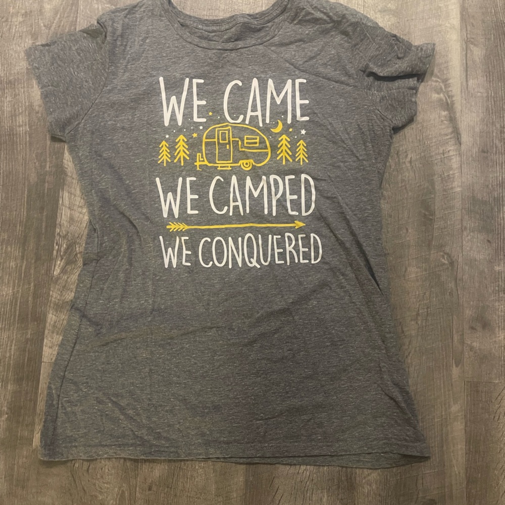Camping shirt, size medium, gray